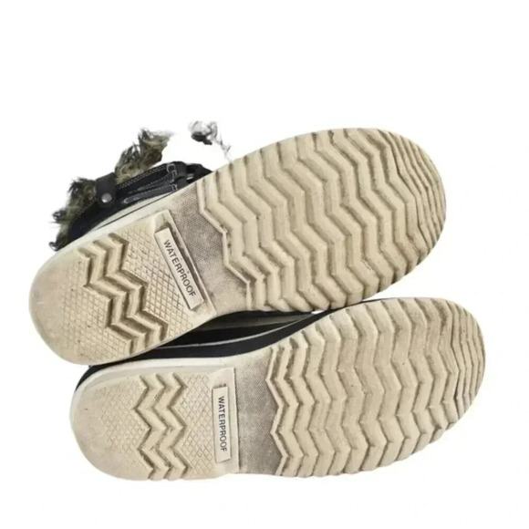 Sorel Joan of Arctic Boots Waterproof Winter Snow Boots Suede Black Faux Fur  8 - Picture 11 of 13